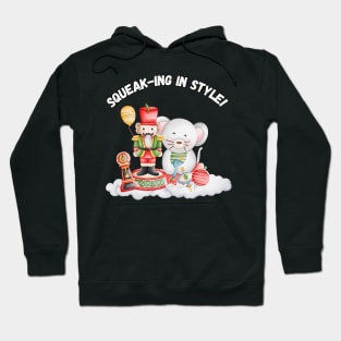 Squeak-ing in Style! Christmas humor Hoodie